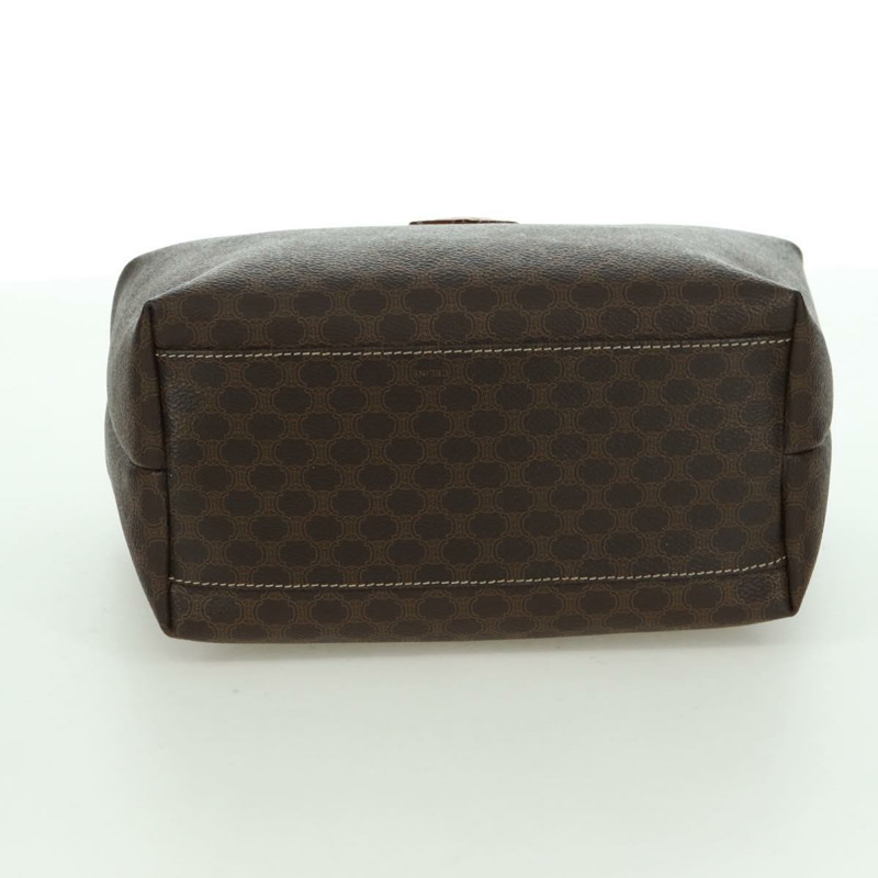 【日本直送】CELINE Macadam帆布手提包 PVC皮革 棕色金色 正品 SW2249V-5