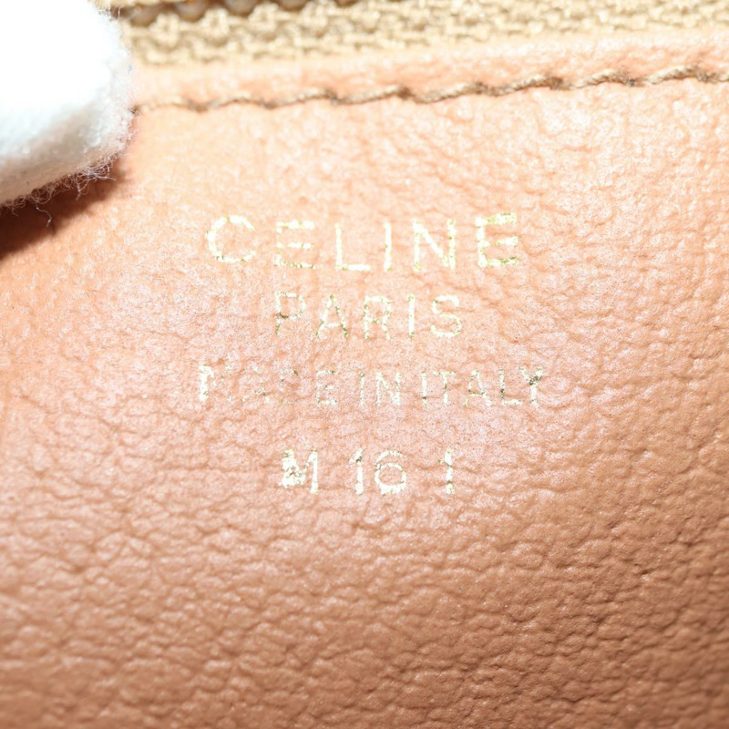 【日本直送】CELINE Macadam帆布手提包 PVC皮革 棕色金色 正品 SW2249V-10
