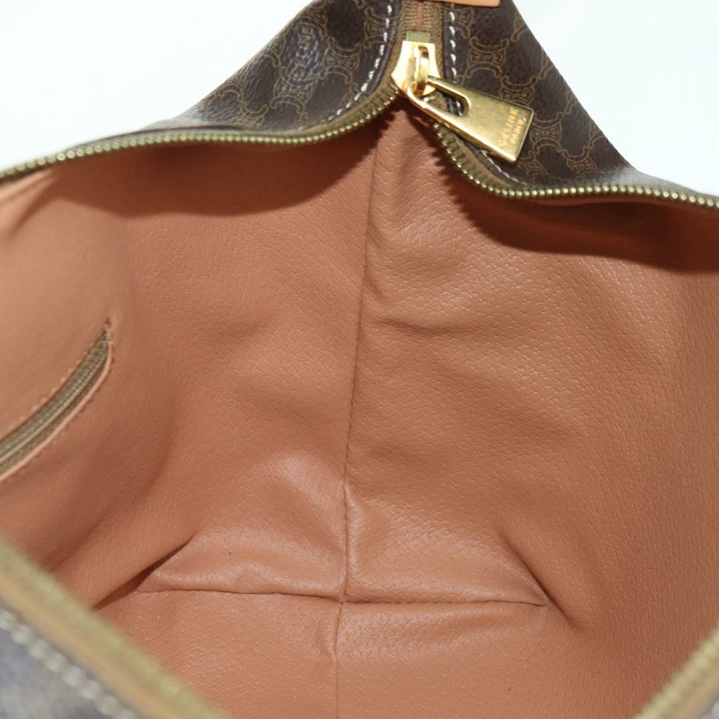 【日本直送】CELINE Macadam帆布手提包 PVC皮革 棕色金色 正品 SW2249V-22