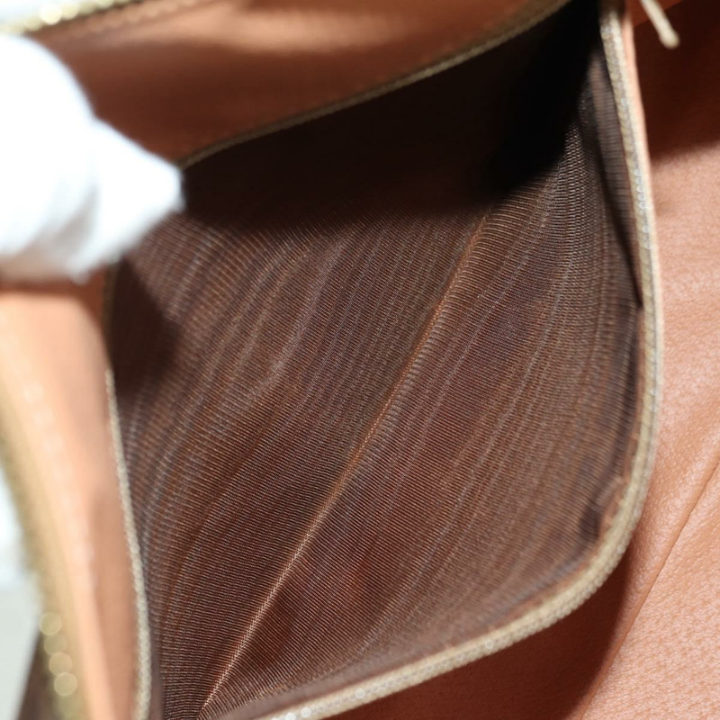 【日本直送】CELINE Macadam帆布手提包 PVC皮革 棕色金色 正品 SW2249V-25