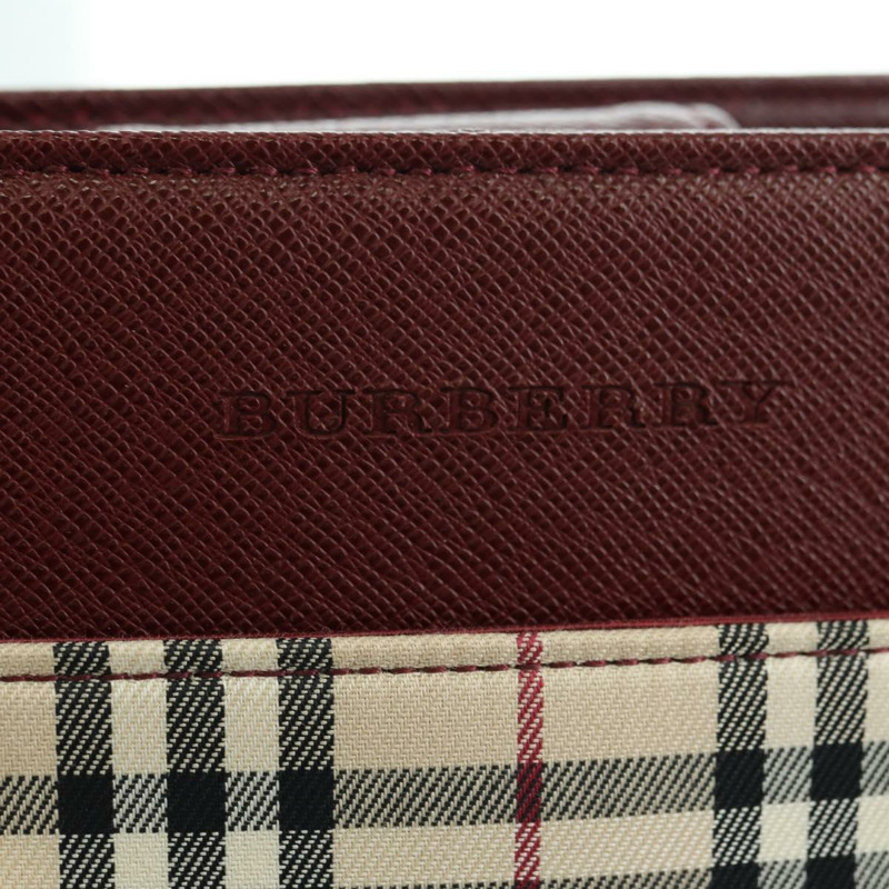 【日本直送】BURBERRY Nova 格紋手提包帆布皮革米色金色正品 am11220V-16