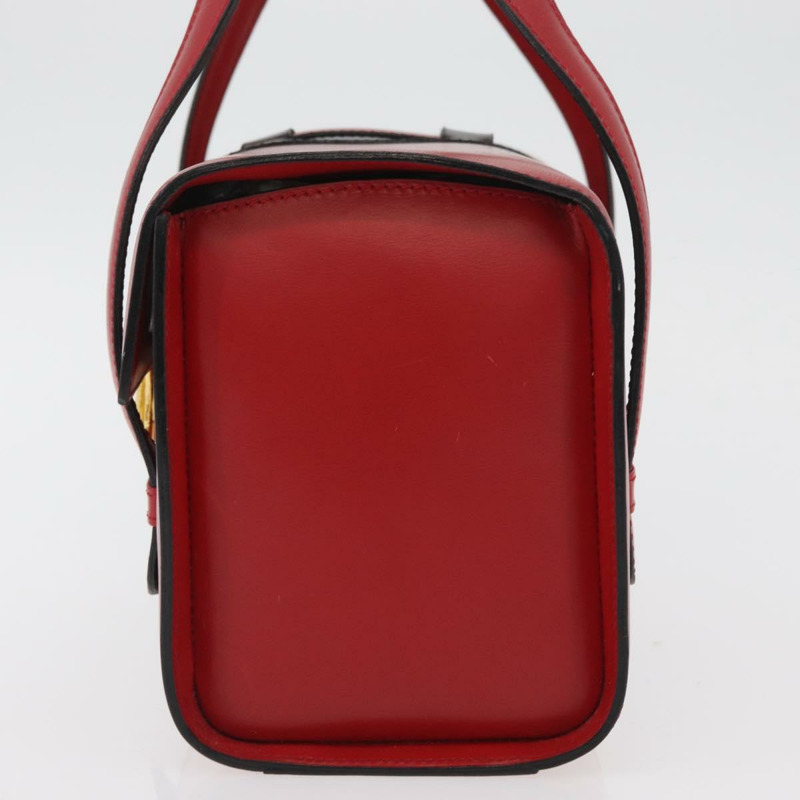 【日本直送】CELINE 手提包 皮革 紅色 金色 正品 YKZ1471A-2