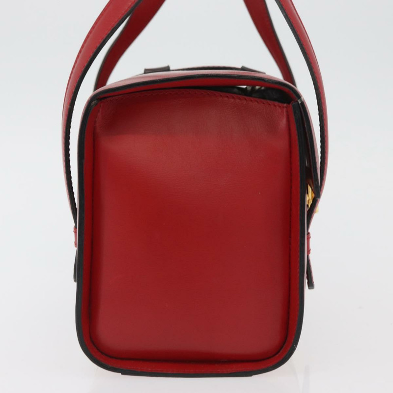 【日本直送】CELINE 手提包 皮革 紅色 金色 正品 YKZ1471A-3