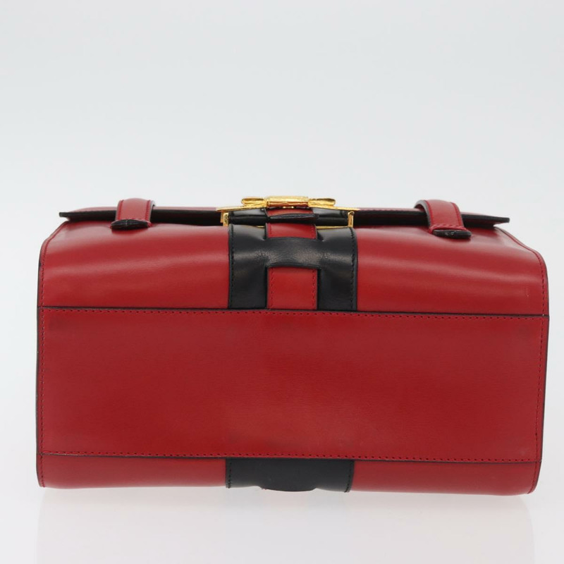 【日本直送】CELINE 手提包 皮革 紅色 金色 正品 YKZ1471A-4