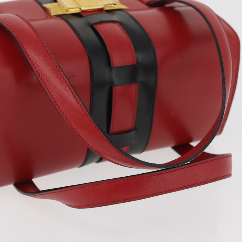 【日本直送】CELINE 手提包 皮革 紅色 金色 正品 YKZ1471A-6