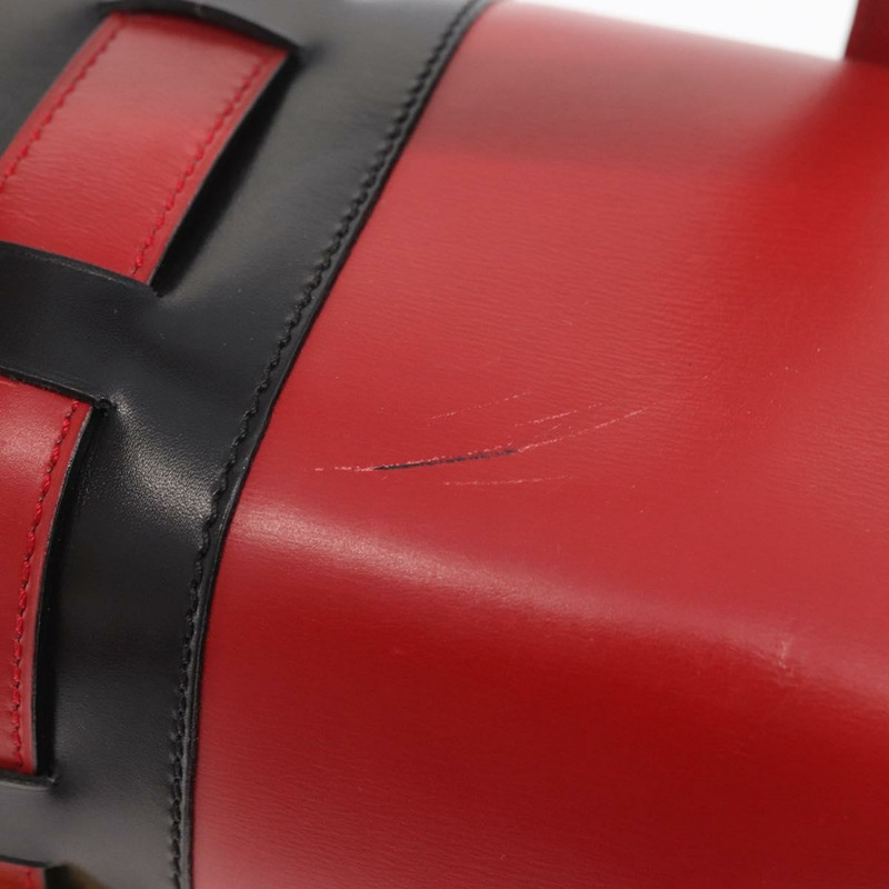 【日本直送】CELINE 手提包 皮革 紅色 金色 正品 YKZ1471A-8