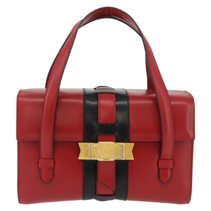 【日本直送】CELINE 手提包 皮革 紅色 金色 正品 YKZ1471A-12