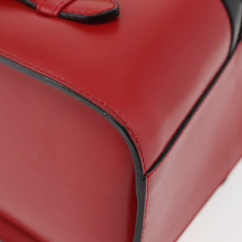 【日本直送】CELINE 手提包 皮革 紅色 金色 正品 YKZ1471A-13