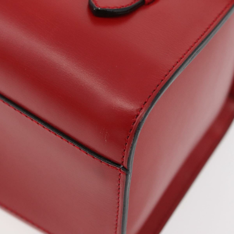 【日本直送】CELINE 手提包 皮革 紅色 金色 正品 YKZ1471A-14