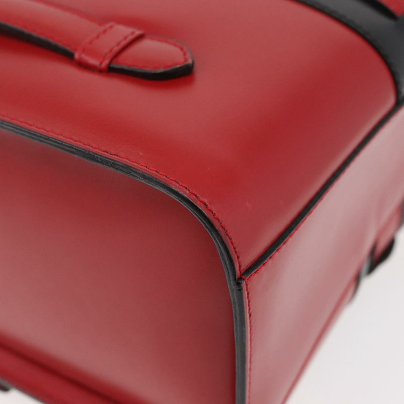 【日本直送】CELINE 手提包 皮革 紅色 金色 正品 YKZ1471A-15