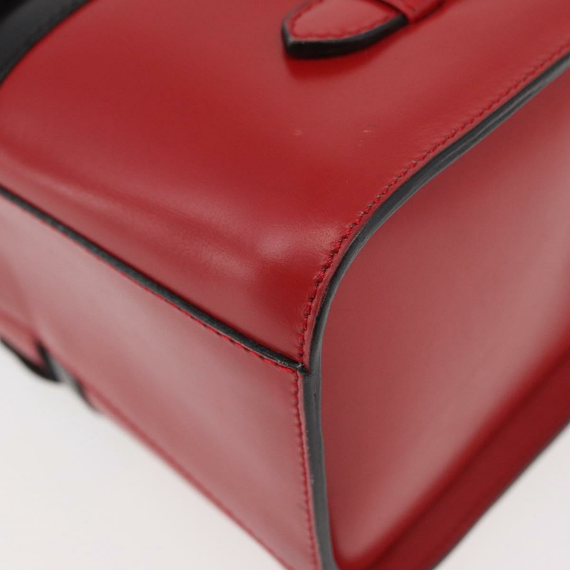 【日本直送】CELINE 手提包 皮革 紅色 金色 正品 YKZ1471A-16