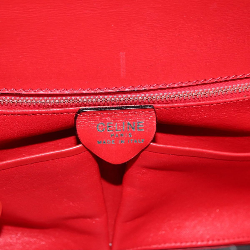 【日本直送】CELINE 手提包 皮革 紅色 金色 正品 YKZ1471A-18