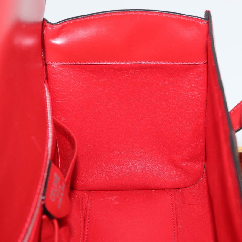 【日本直送】CELINE 手提包 皮革 紅色 金色 正品 YKZ1471A-19