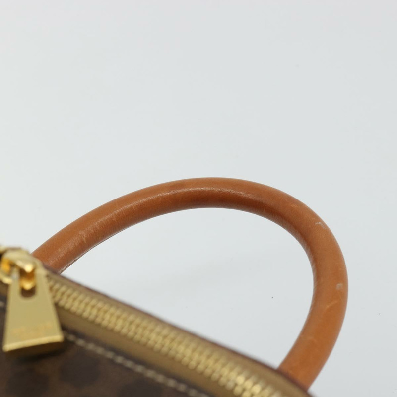 【日本直送】CELINE Macadam帆布化妝包 PVC皮革 棕色金色 正品 YKZ1479A-7