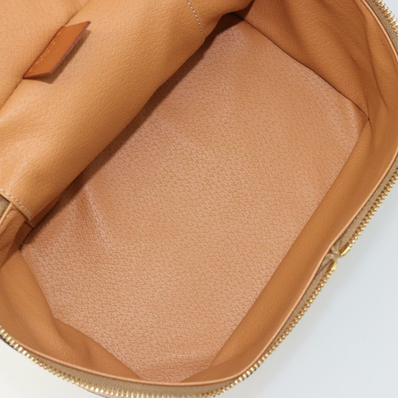 【日本直送】CELINE Macadam帆布化妝包 PVC皮革 棕色金色 正品 YKZ1479A-10