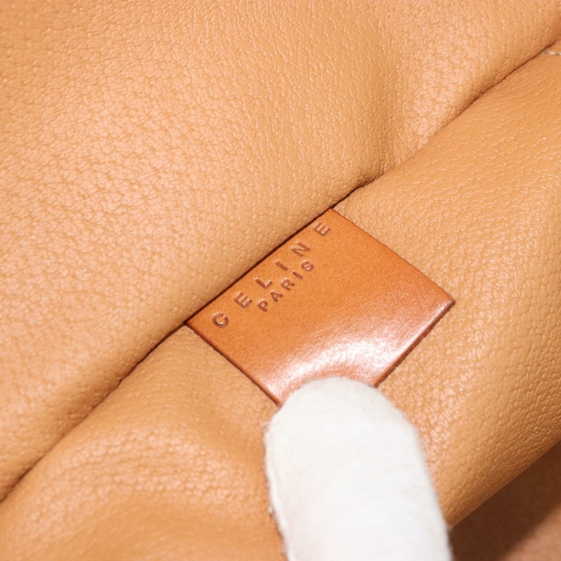 【日本直送】CELINE Macadam帆布化妝包 PVC皮革 棕色金色 正品 YKZ1479A-22