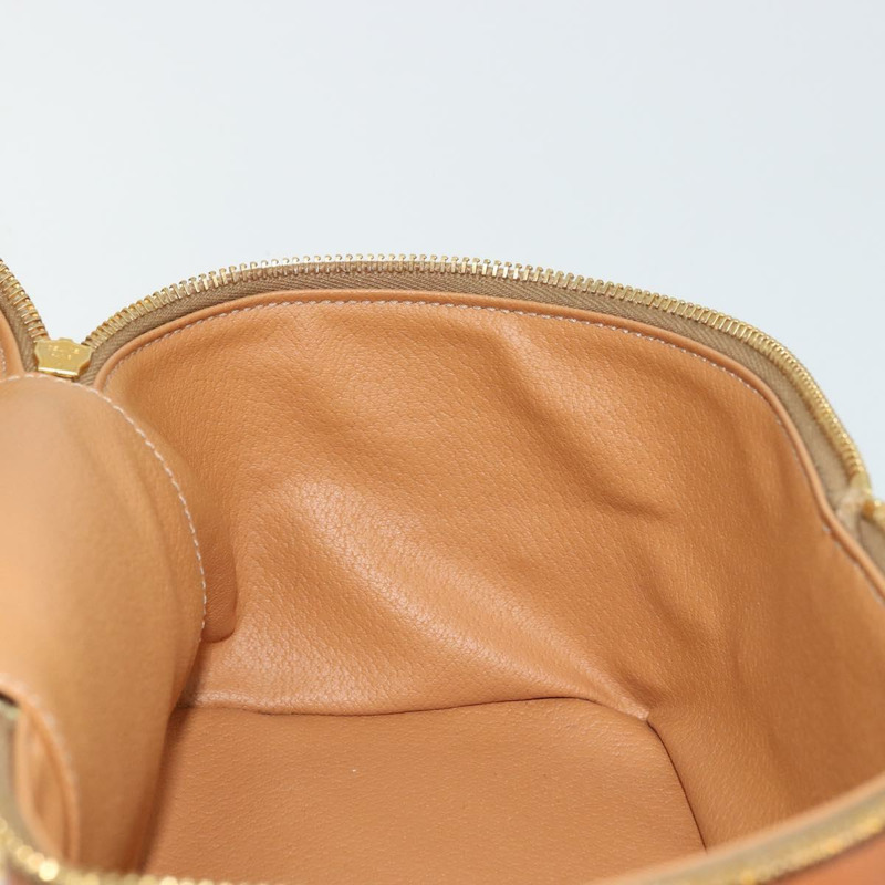 【日本直送】CELINE Macadam帆布化妝包 PVC皮革 棕色金色 正品 YKZ1479A-23