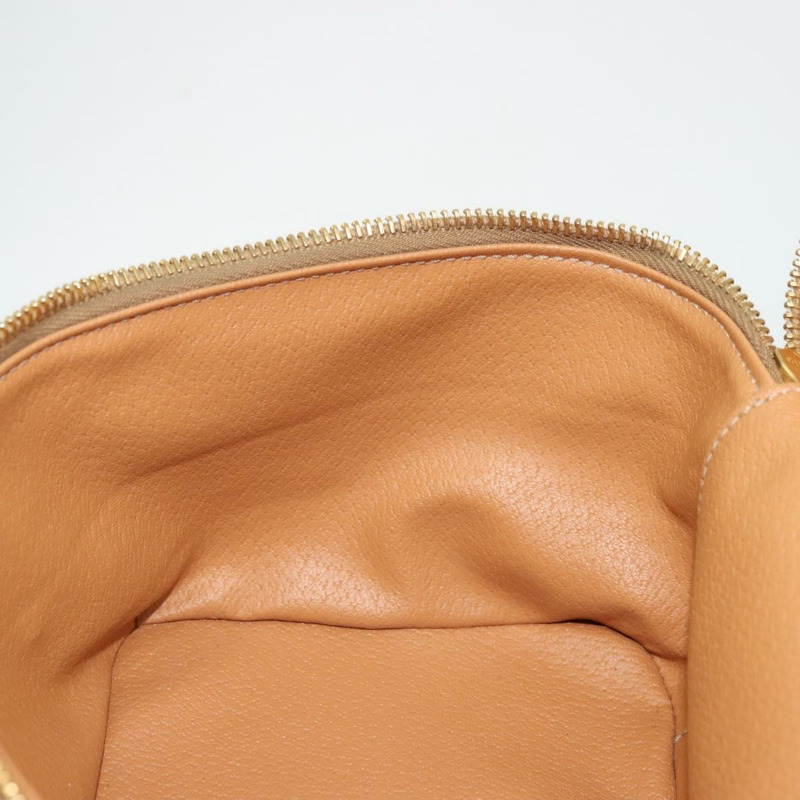 【日本直送】CELINE Macadam帆布化妝包 PVC皮革 棕色金色 正品 YKZ1479A-24