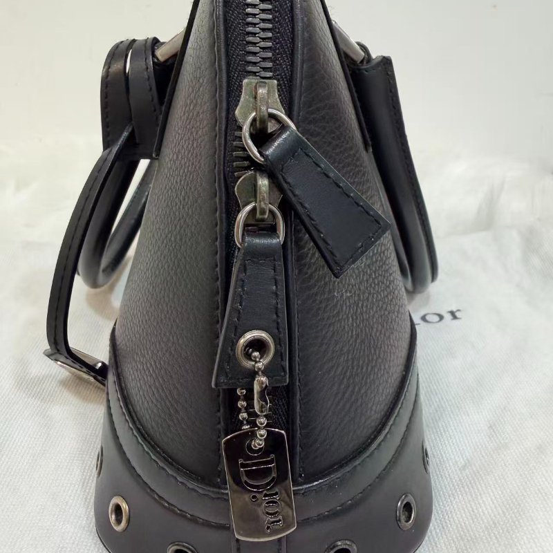 現貨可議價Dior vintage punk so black 甜酷風手提貝殼包 96新配件塵袋-3