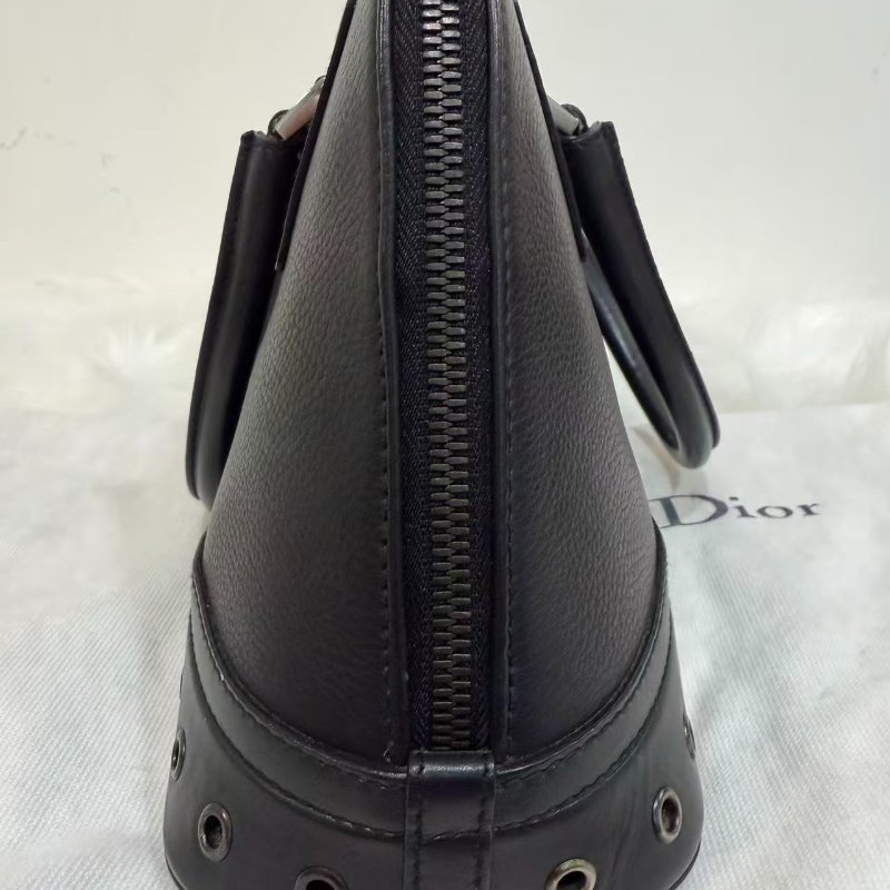 現貨可議價Dior vintage punk so black 甜酷風手提貝殼包 96新配件塵袋-4