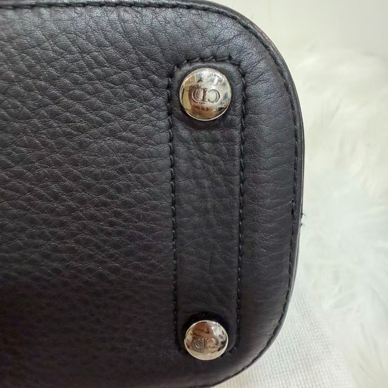 現貨可議價Dior vintage punk so black 甜酷風手提貝殼包 96新配件塵袋-5