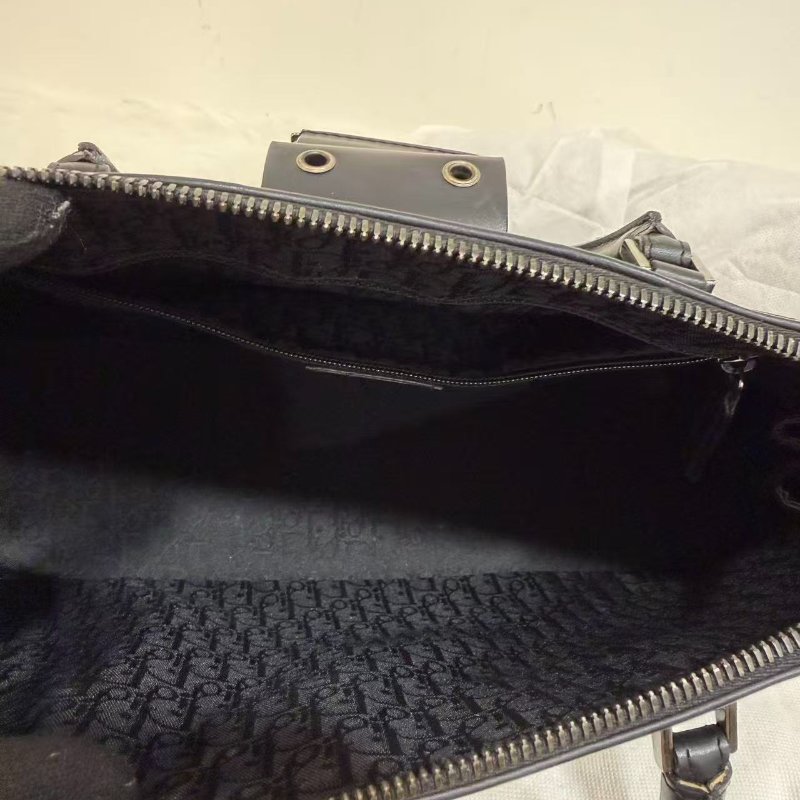 現貨可議價Dior vintage punk so black 甜酷風手提貝殼包 96新配件塵袋-8