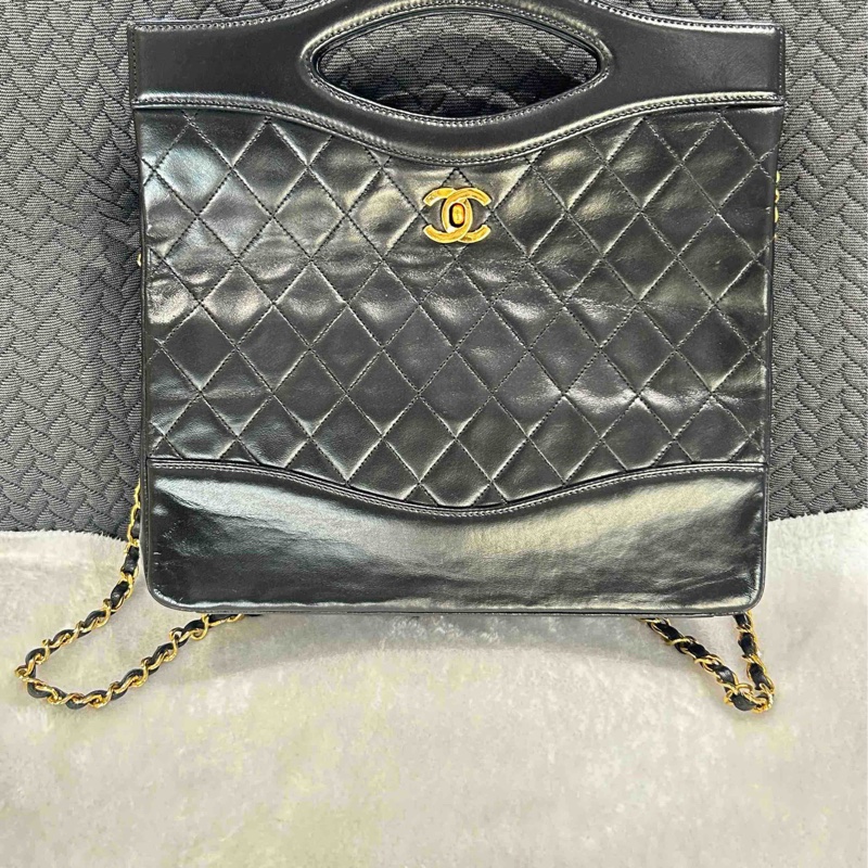 Chanel • 經典黑金羊皮 31 Bag 鏈條包-2