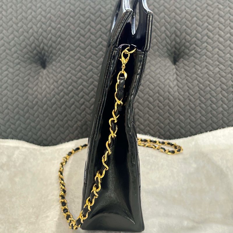 Chanel • 經典黑金羊皮 31 Bag 鏈條包-4