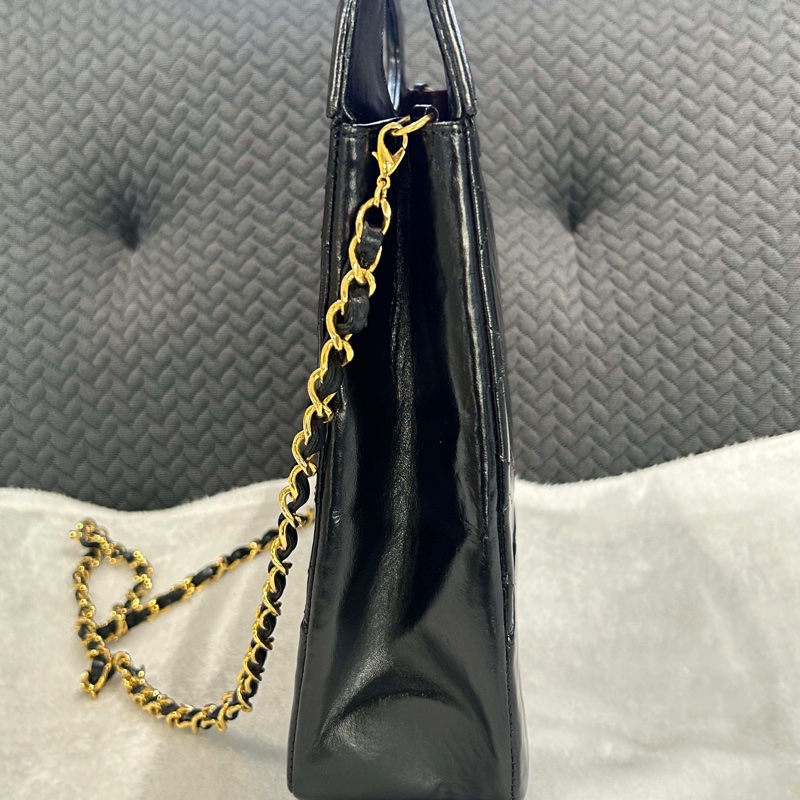 Chanel • 經典黑金羊皮 31 Bag 鏈條包-5