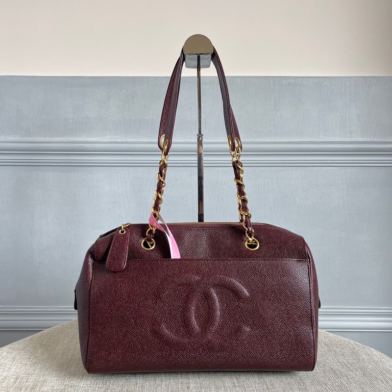 Chanel • 稀有勃艮第紅荔枝牛皮鏈條包-1