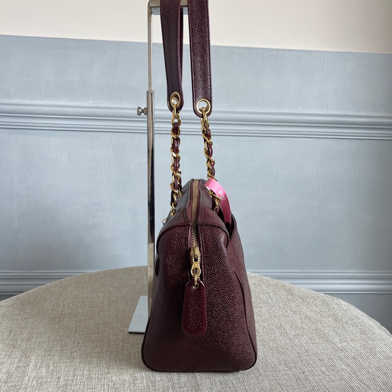 Chanel • 稀有勃艮第紅荔枝牛皮鏈條包-2