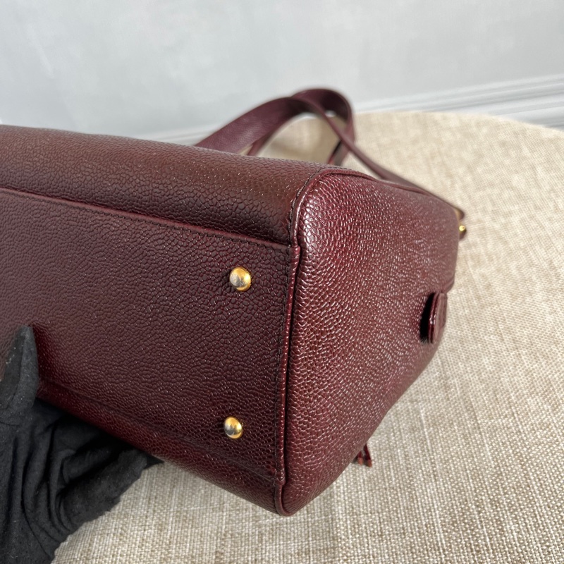 Chanel • 稀有勃艮第紅荔枝牛皮鏈條包-8