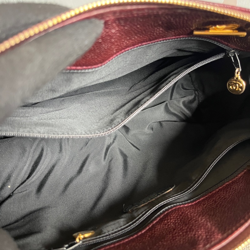 Chanel • 稀有勃艮第紅荔枝牛皮鏈條包-9