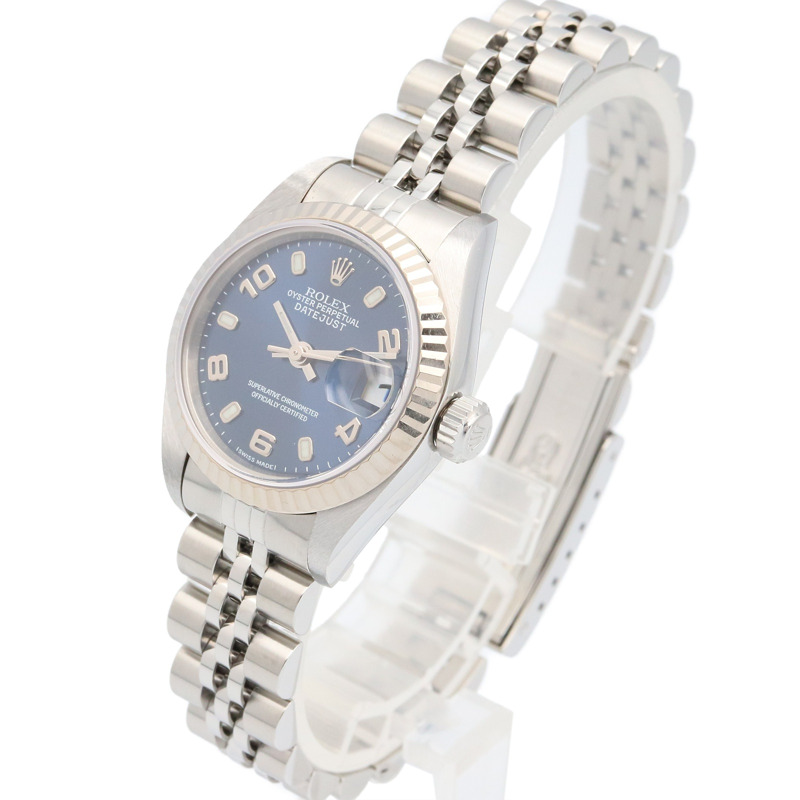 藍色錶面 不鏽鋼 蠔式恆動 日誌型 自動上鍊 腕錶【ROLEX 勞力士】 79174-1