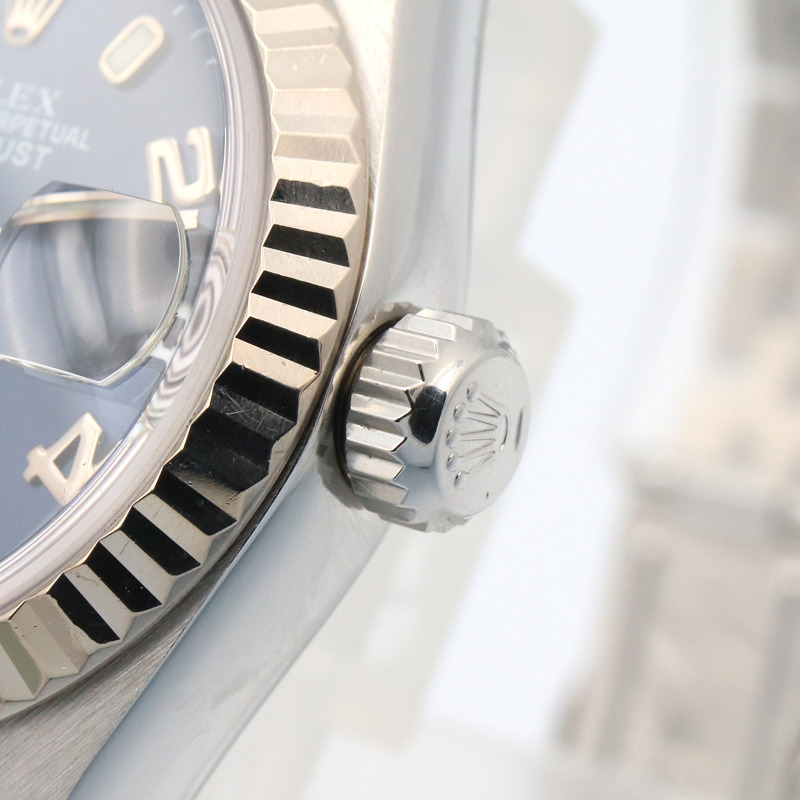 藍色錶面 不鏽鋼 蠔式恆動 日誌型 自動上鍊 腕錶【ROLEX 勞力士】 79174-5