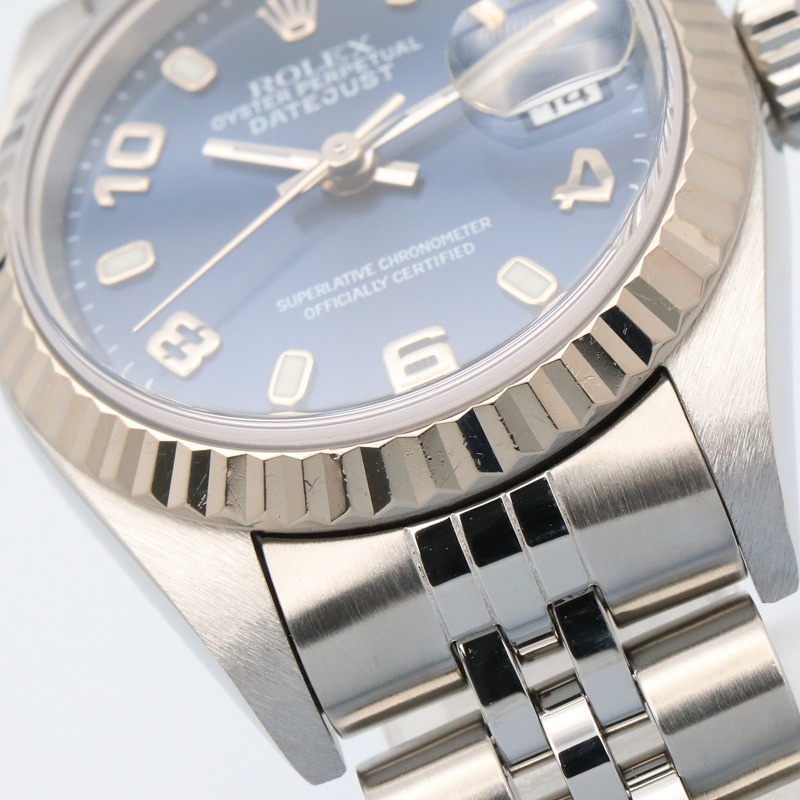 藍色錶面 不鏽鋼 蠔式恆動 日誌型 自動上鍊 腕錶【ROLEX 勞力士】 79174-8