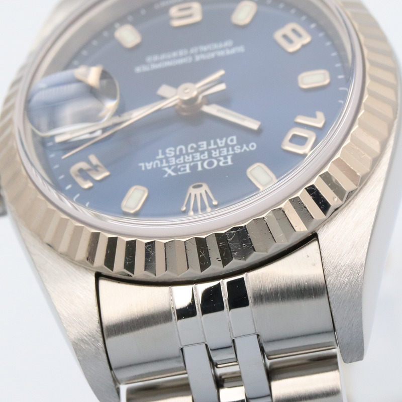 藍色錶面 不鏽鋼 蠔式恆動 日誌型 自動上鍊 腕錶【ROLEX 勞力士】 79174-9