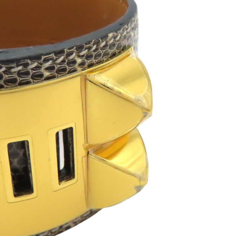 灰/棕色 蜥蜴皮 CDC 手環 X刻【HERMES 愛馬仕】 H500255FD1BT2-8