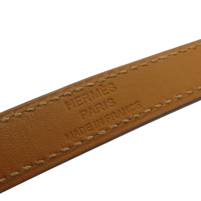 大象灰 Swift牛皮 銀色鍍金 Kelly Double Tour 手環 口Q刻【HERMES 愛馬仕】-5