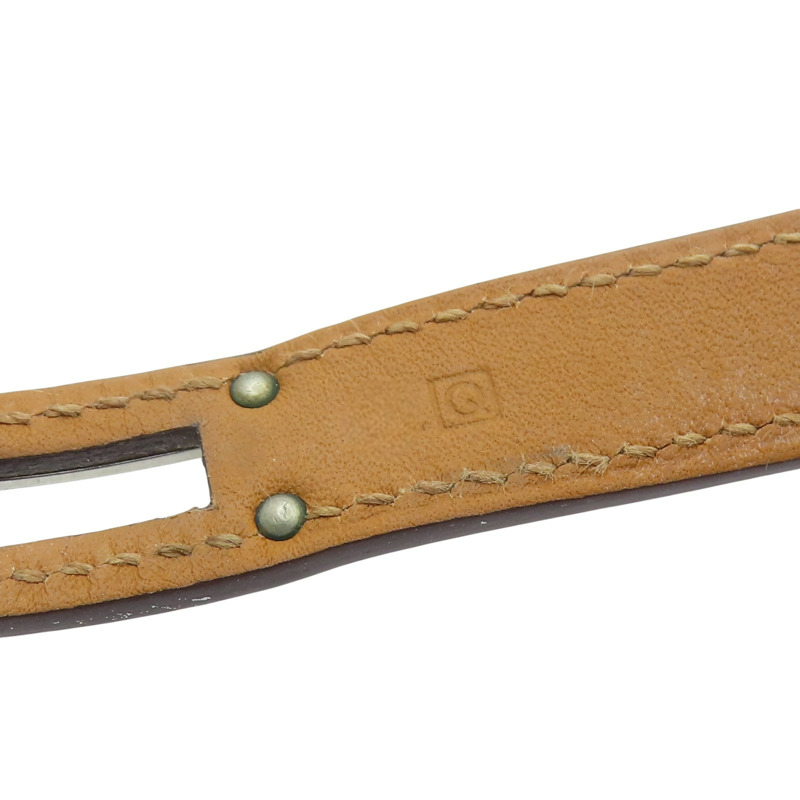 大象灰 Swift牛皮 銀色鍍金 Kelly Double Tour 手環 口Q刻【HERMES 愛馬仕】-7