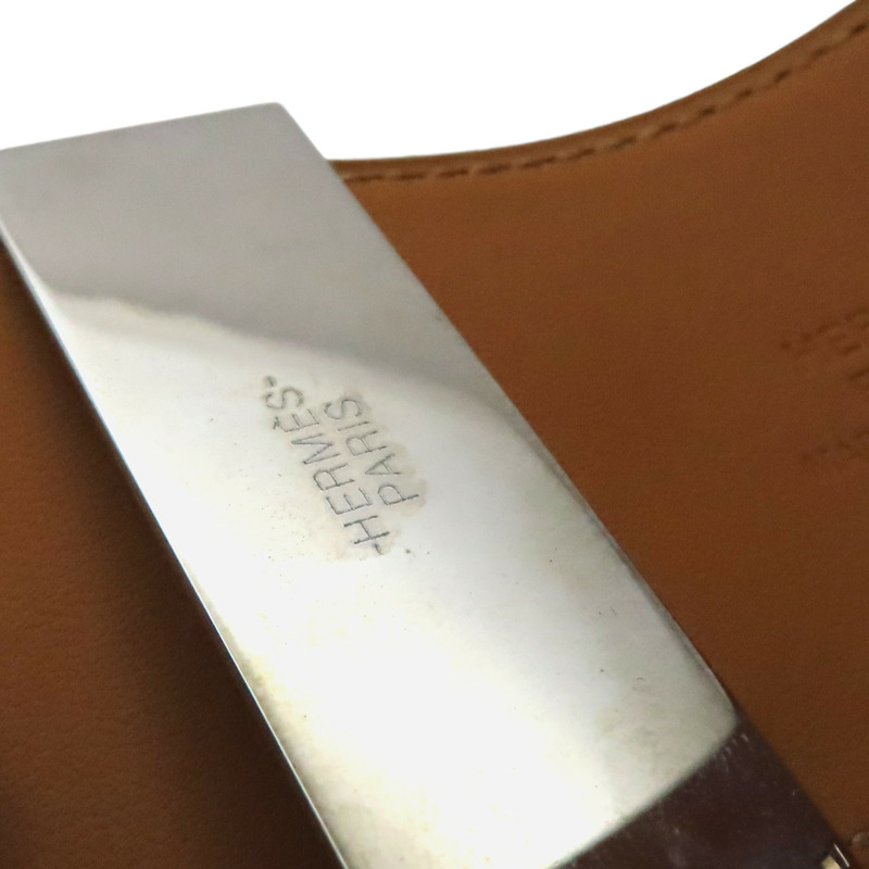 棕色 Tadelakt牛皮 CDC 24 手環 □P刻 銀釦【HERMES 愛馬仕】 H079501CK-6