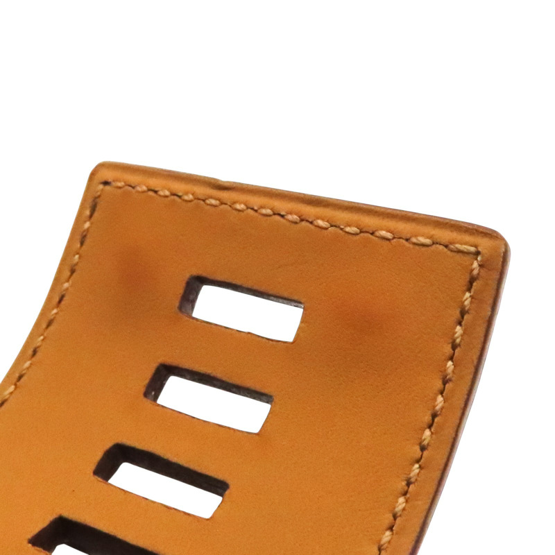 棕色 Tadelakt牛皮 CDC 24 手環 □P刻 銀釦【HERMES 愛馬仕】 H079501CK-10