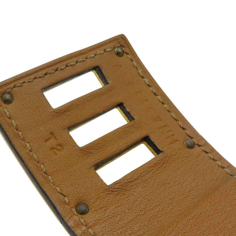 綠色 蜥蜴皮 Kelly Dog 手環 A刻 金扣【HERMES 愛馬仕】-8