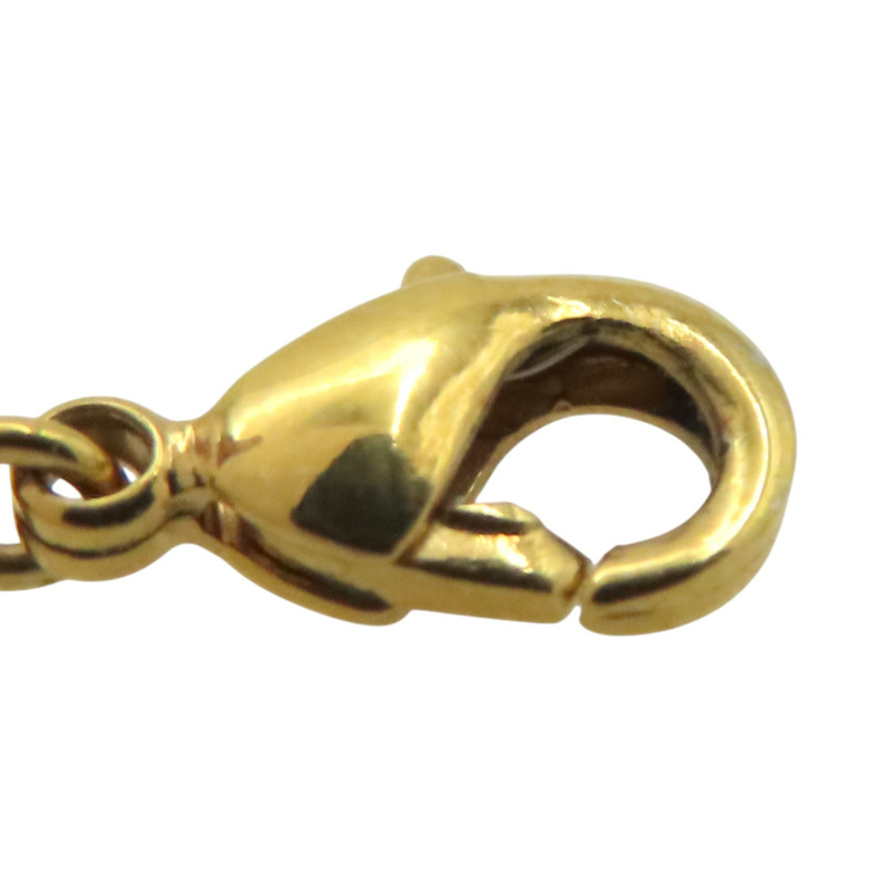 金色金屬 銀色原花墜飾 項鍊【LOUIS VUITTON LV 路易威登】 M01265-8