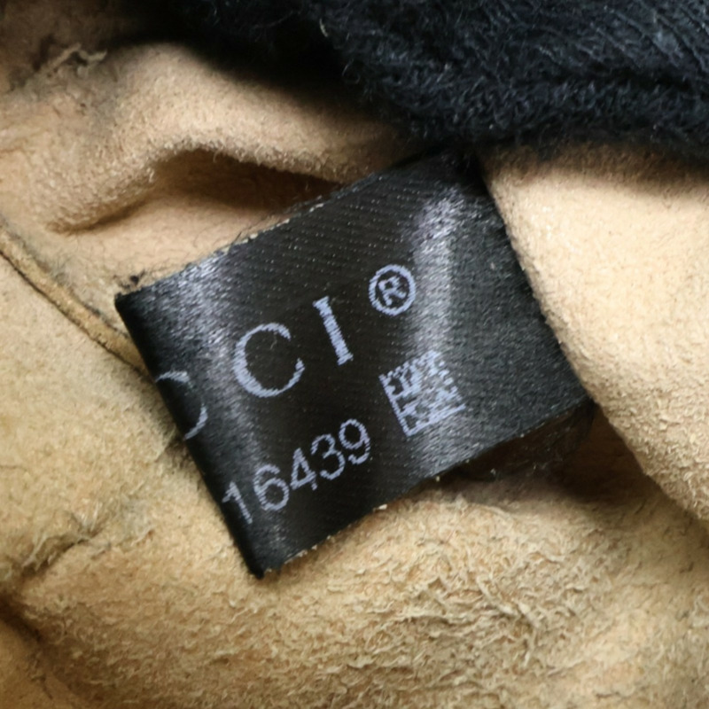 黑色牛皮 GG Marmont 肩背包【GUCCI 古馳】 447632-6