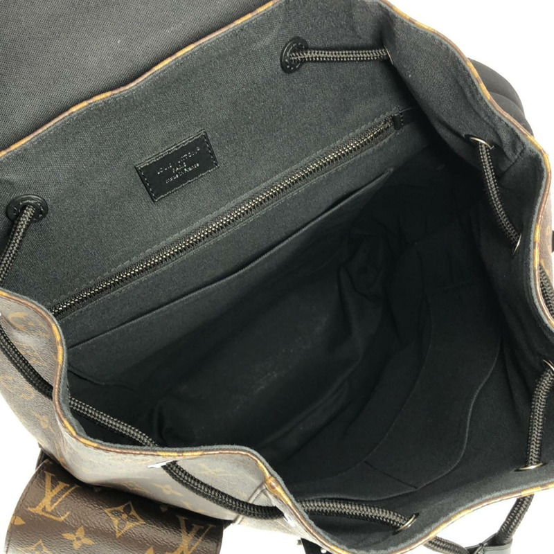 路易威登 Monogram Macassar Christopher MM M43735 雙肩包-8