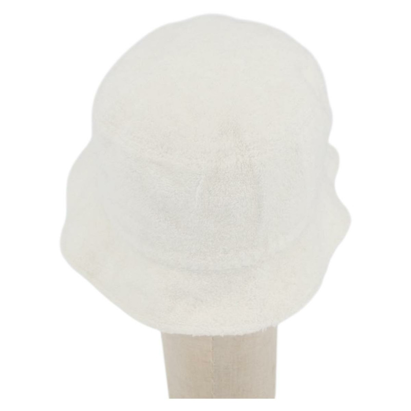 【日本直送】香奈兒 COCO 標誌白色絨面革帽 CC Auth YKZ968A-1