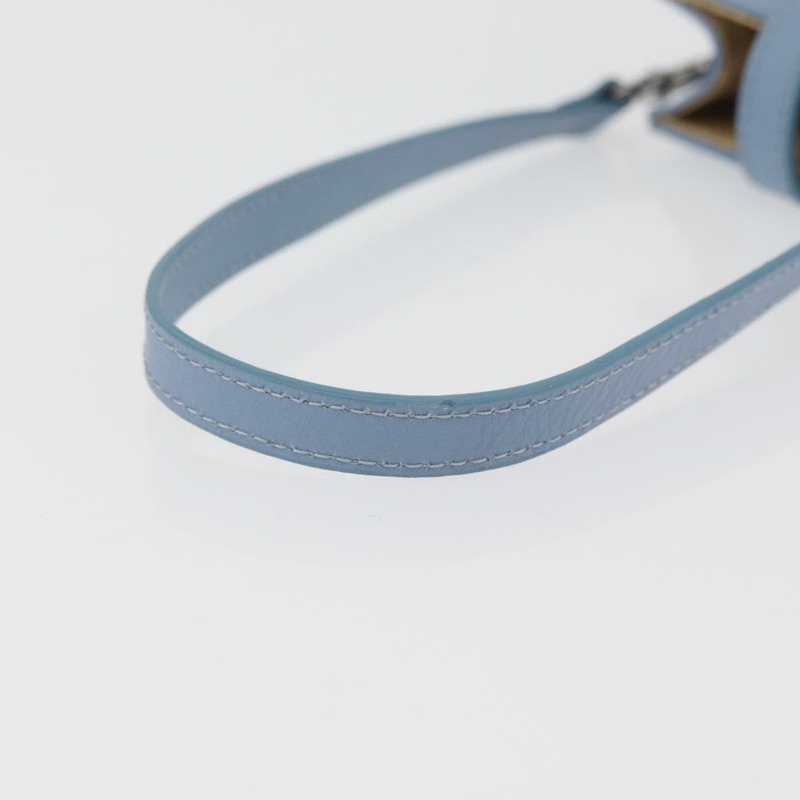 【日本直送】香奈兒手機殼/收納包 羊皮 銀色/淺藍色 CC標誌 YKZ1179V-6