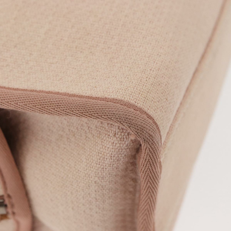 【日本直送】香奈兒 Deauville 系列鏈條保齡球包帆布米色銀色 CC 正品 ka3775V-9