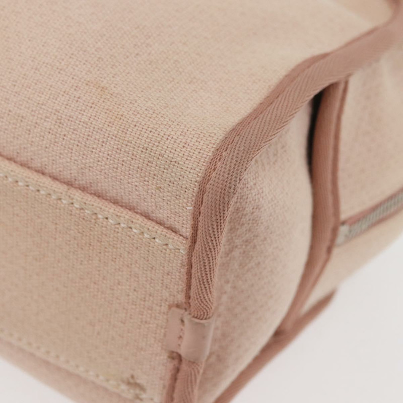 【日本直送】香奈兒 Deauville 系列鏈條保齡球包帆布米色銀色 CC 正品 ka3775V-14